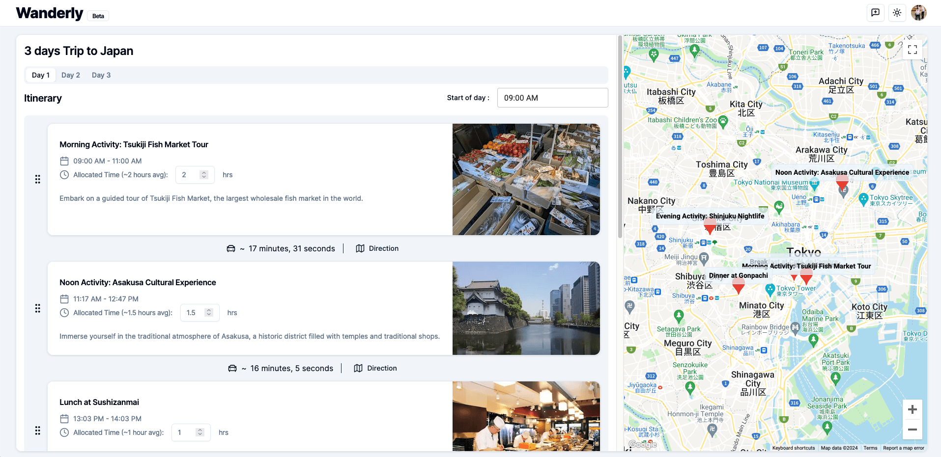 Wanderly.io Beta